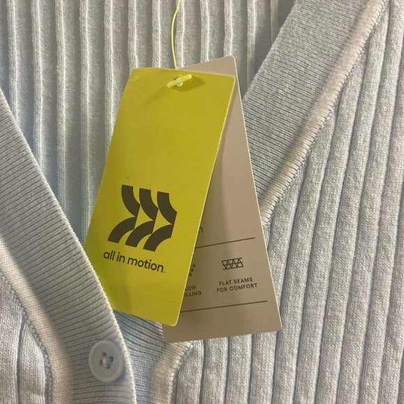 All in Motion Light Blue Ribbed Cardigan - Picture 4 of 5